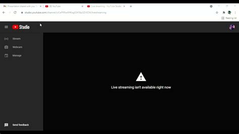Why can't I livestream on YouTube?